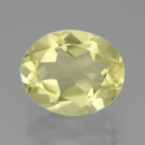Quarzo naturale giallo da 3,11 ct, taglio ovale, VVS-VS