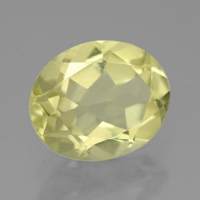 Quarzo naturale giallo da 3,11 ct, taglio ovale, VVS-VS