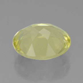 Quarzo naturale giallo da 3,11 ct, taglio ovale, VVS-VS