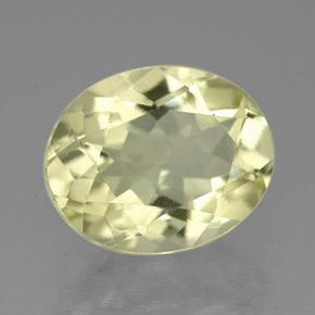 Quarzo naturale giallo da 3,66 ct, taglio ovale, VVS