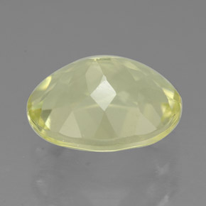 Quarzo naturale giallo da 3,66 ct, taglio ovale, VVS