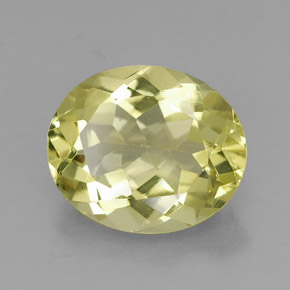 Quarzo naturale giallo da 3,17 ct, taglio ovale, VVS