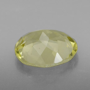 Quarzo naturale giallo da 3,17 ct, taglio ovale, VVS
