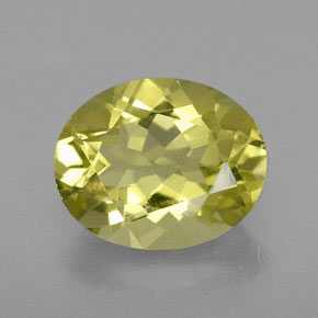 Quarzo Giallo limone naturale da 3.05 ct, Taglio ovale, VVS