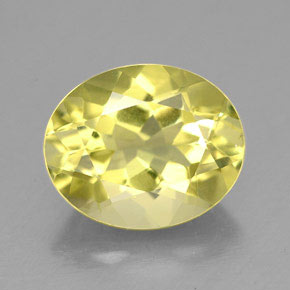 Quarzo naturale giallo da 3,20 ct, taglio ovale, VVS-VS
