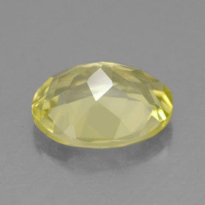 Quarzo naturale giallo da 3,09 ct, taglio ovale, VVS
