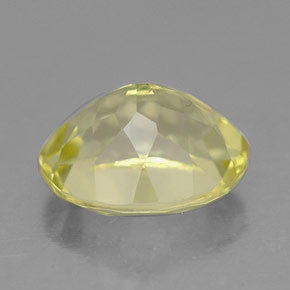 Quarzo naturale giallo da 3,41 ct, taglio ovale, VS