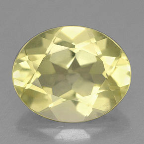 Quarzo naturale giallo da 3,03 ct, taglio ovale, VVS-VS