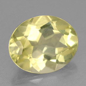 Quarzo naturale giallo da 3,03 ct, taglio ovale, VVS-VS