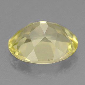 Quarzo naturale giallo da 3,03 ct, taglio ovale, VVS-VS