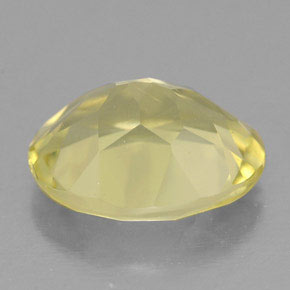 Quarzo naturale giallo da 3,13 ct, taglio ovale, VS