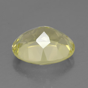 Quarzo naturale giallo da 3,32 ct, taglio ovale, VVS