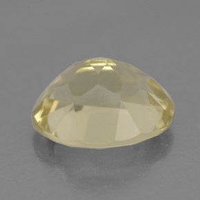 Quarzo naturale giallo da 3,22 ct, taglio ovale, VVS