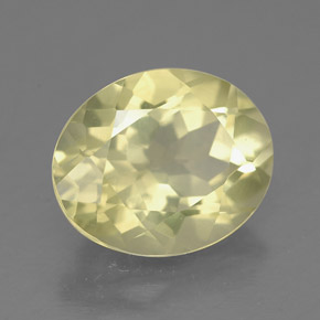 Quarzo naturale giallo da 3,33 ct, taglio ovale, VS