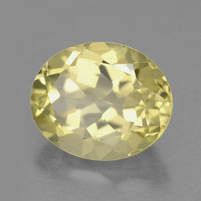 Quarzo naturale giallo da 3,51 ct, taglio ovale, VVS