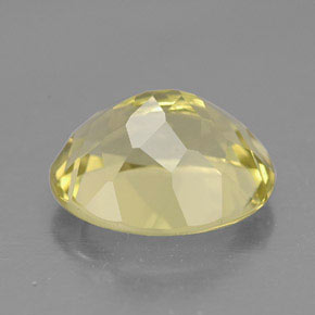 Quarzo naturale giallo da 3,51 ct, taglio ovale, VVS