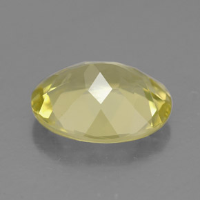 Quarzo naturale giallo da 2,88 ct, taglio ovale, VVS