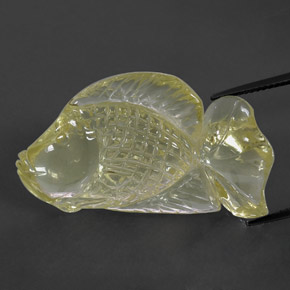Quarzo naturale giallo da 39,76 ct, trasparente, trasparente/traslucido