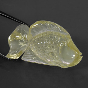 Quarzo naturale giallo da 39,76 ct, trasparente, trasparente/traslucido