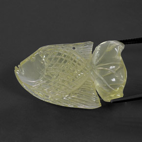 Quarzo naturale giallo da 41,09 ct, trasparente, trasparente/traslucido
