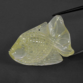 Quarzo naturale giallo da 41,09 ct, trasparente, trasparente/traslucido