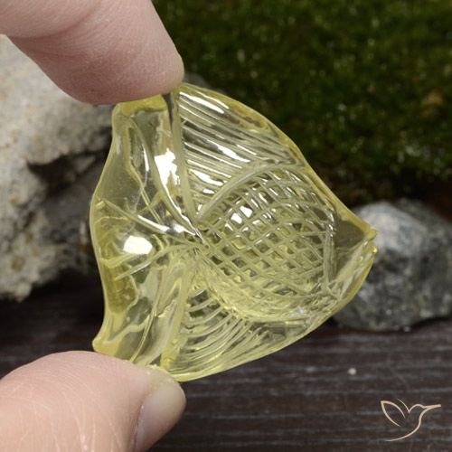 57.41ct Naturale Laguna Yellow  Quarzo, Taglio a fantasia, Trasparente