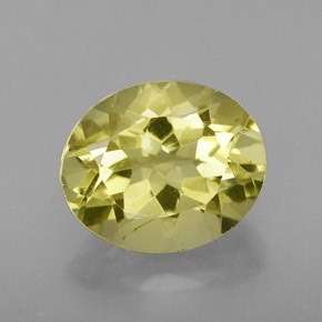 Quarzo naturale giallo da 3,60 ct, taglio ovale, VVS-VS