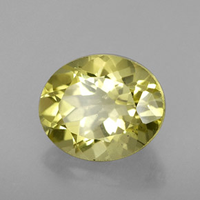 Quarzo naturale giallo da 3,60 ct, taglio ovale, VVS-VS