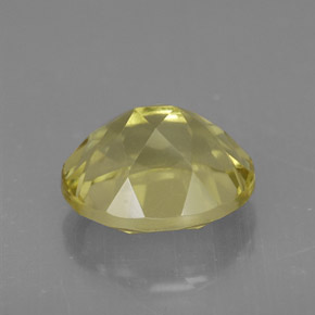 Quarzo naturale giallo da 3,73 ct, taglio ovale, VVS-VS
