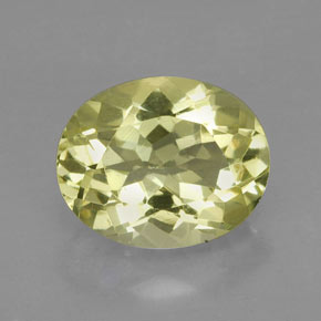 Quarzo naturale giallo da 3,80 ct, taglio ovale, VVS-VS