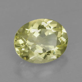 Quarzo naturale giallo da 3,80 ct, taglio ovale, VVS-VS