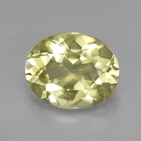 Quarzo naturale giallo da 3,46 ct, taglio ovale, VVS-VS