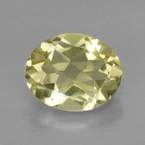 Quarzo naturale giallo da 3,48 ct, taglio ovale, VVS-VS