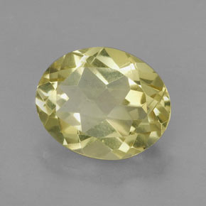 Quarzo naturale giallo da 3,48 ct, taglio ovale, VVS-VS