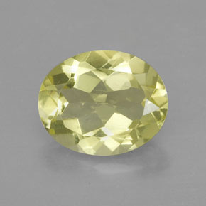 Quarzo Giallo limone naturale da 2.90 ct, Taglio ovale, VVS