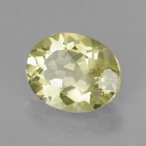Quarzo naturale giallo da 3,67 ct, taglio ovale, VVS