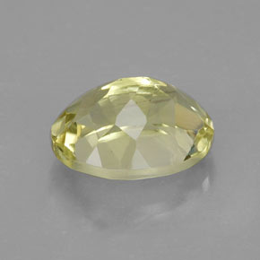 Quarzo naturale giallo da 3,67 ct, taglio ovale, VVS