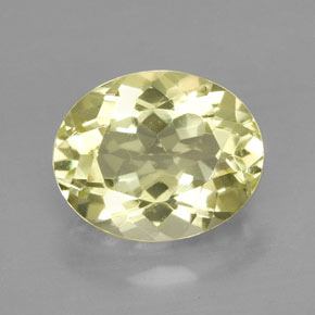 Quarzo naturale giallo da 3,80 ct, taglio ovale, VVS