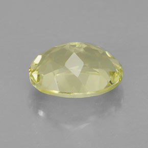 Quarzo naturale giallo da 3,54 ct, taglio ovale, VVS