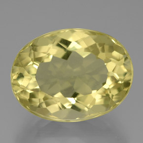 Quarzo naturale giallo da 10,13 ct, taglio ovale, VVS-VS