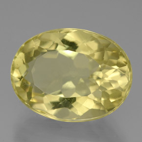 Quarzo naturale giallo da 10,13 ct, taglio ovale, VVS-VS