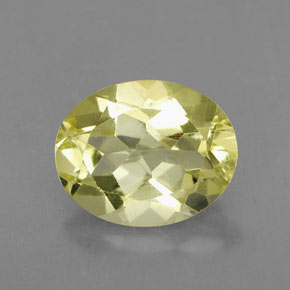 Quarzo naturale giallo da 3,04 ct, taglio ovale, VVS-VS