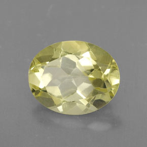 Quarzo naturale giallo da 3,04 ct, taglio ovale, VVS-VS
