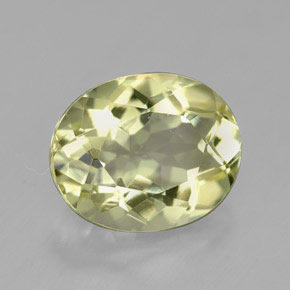 Quarzo Giallo limone naturale da 3.61 ct, Taglio ovale, VVS
