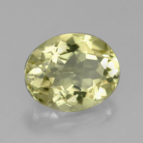 Quarzo naturale giallo da 3,78 ct, taglio ovale, VVS