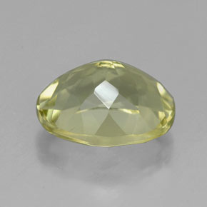Quarzo naturale giallo da 3,78 ct, taglio ovale, VVS