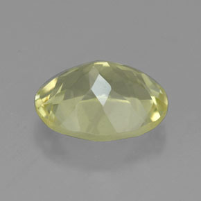 Quarzo naturale giallo da 3,43 ct, taglio ovale, VVS