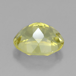 Quarzo naturale giallo da 3,75 ct, taglio ovale, VVS
