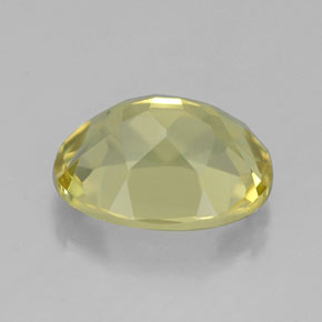 Quarzo naturale giallo da 3,34 ct, taglio ovale, VVS