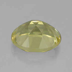Quarzo naturale giallo da 3,73 ct, taglio ovale, VVS